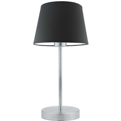 Lampka nocna LYSNE Siena, 60 W, E27, grafitowa/srebrna, 41,5x19,5 cm Lampka nocna LYSNE Siena, 60 W, E27, grafitowa/srebrna, 41,5x19,5 cm