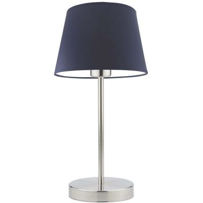 Lampka nocna LYSNE Siena, 60 W, E27, granatowa/stalowa, 41,5x19,5 cm Lampka nocna LYSNE Siena, 60 W, E27, granatowa/stalowa, 41,5x19,5 cm