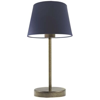 Lampka nocna LYSNE Siena, 60 W, E27, granatowa/złota, 41,5x19,5 cm Lampka nocna LYSNE Siena, 60 W, E27, granatowa/złota, 41,5x19,5 cm