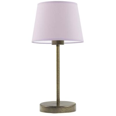 Lampka nocna LYSNE Siena, 60 W, E27, jasnofioletowa/złota, 41,5x19,5 cm Lampka nocna LYSNE Siena, 60 W, E27, jasnofioletowa/złota, 41,5x19,5 cm