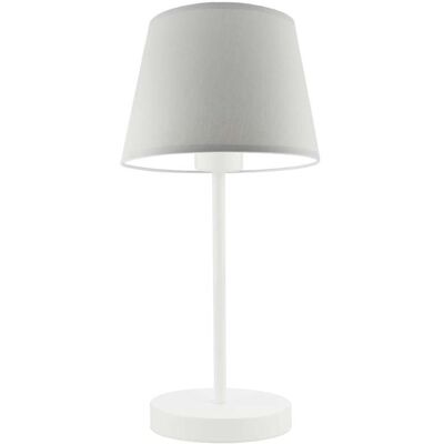 Lampka nocna LYSNE Siena, 60 W, E27, jasnoszara/biała, 41,5x19,5 cm Lampka nocna LYSNE Siena, 60 W, E27, jasnoszara/biała, 41,5x19,5 cm