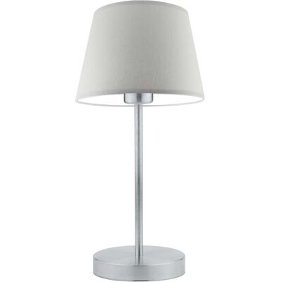 Lampka nocna LYSNE Siena, 60 W, E27, jasnoszara/srebrna, 41,5x19,5 cm Lampka nocna LYSNE Siena, 60 W, E27, jasnoszara/srebrna, 41,5x19,5 cm