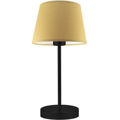 Lampka nocna LYSNE Siena, 60 W, E27, musztardowa/czarna, 41,5x19,5 cm Lampka nocna LYSNE Siena, 60 W, E27, musztardowa/czarna, 41,5x19,5 cm