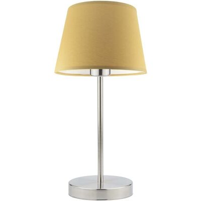 Lampka nocna LYSNE Siena, 60 W, E27, musztardowa/stalowa, 41,5x19,5 cm Lampka nocna LYSNE Siena, 60 W, E27, musztardowa/stalowa, 41,5x19,5 cm