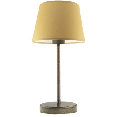 Lampka nocna LYSNE Siena, 60 W, E27, musztardowa/złota, 41,5x19,5 cm Lampka nocna LYSNE Siena, 60 W, E27, musztardowa/złota, 41,5x19,5 cm