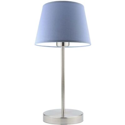 Lampka nocna LYSNE Siena, 60 W, E27, niebieska/stalowa, 41,5x19,5 cm Lampka nocna LYSNE Siena, 60 W, E27, niebieska/stalowa, 41,5x19,5 cm