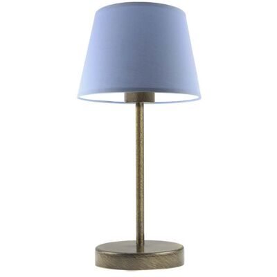 Lampka nocna LYSNE Siena, 60 W, E27, niebieska/złota, 41,5x19,5 cm Lampka nocna LYSNE Siena, 60 W, E27, niebieska/złota, 41,5x19,5 cm