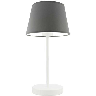 LYSNE Siena - 60 W E27 - stalowy/biały - lampka nocna LYSNE Siena - 60 W E27 - stalowy/biały - lampka nocna