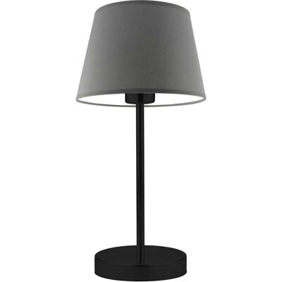 Lampka nocna LYSNE Siena, 60 W, E27, stalowa/czarna, 41,5x19,5 cm Lampka nocna LYSNE Siena, 60 W, E27, stalowa/czarna, 41,5x19,5 cm