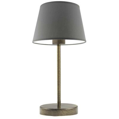 Lampka nocna LYSNE Siena, 60 W, E27, stalowa/złota, 41,5x19,5 cm Lampka nocna LYSNE Siena, 60 W, E27, stalowa/złota, 41,5x19,5 cm