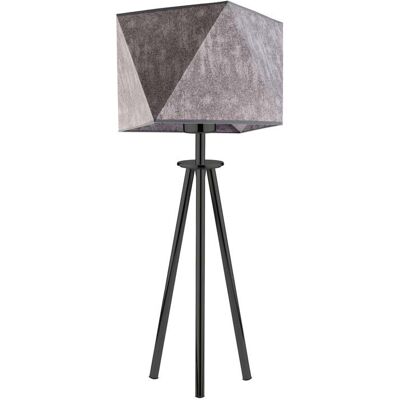 Lampka nocna LYSNE Soveto, 60 W, E27, beton/czarna, 50x23 cm Lampka nocna LYSNE Soveto, 60 W, E27, beton/czarna, 50x23 cm