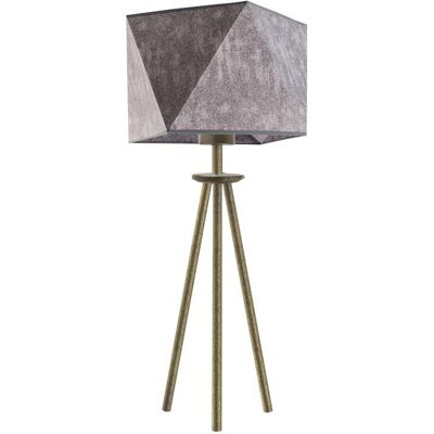 Lampka nocna LYSNE Soveto, 60 W, E27, beton/złota, 50x23 cm Lampka nocna LYSNE Soveto, 60 W, E27, beton/złota, 50x23 cm