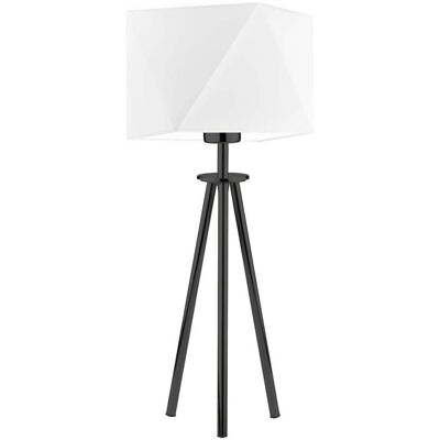Lampka nocna LYSNE Soveto, 60 W, E27, biała/czarna, 50x23 cm Lampka nocna LYSNE Soveto, 60 W, E27, biała/czarna, 50x23 cm