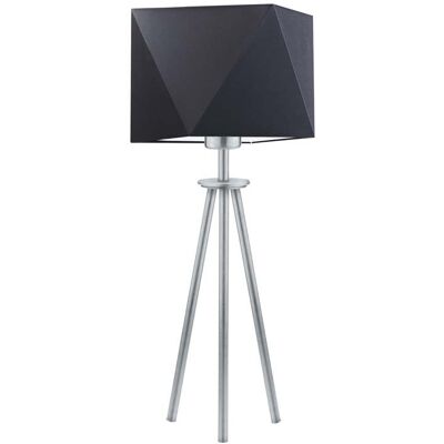 Lampka nocna LYSNE Soveto, 60 W, E27, czarna/srebrna, 50x23 cm Lampka nocna LYSNE Soveto, 60 W, E27, czarna/srebrna, 50x23 cm