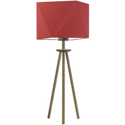 Lampka nocna LYSNE Soveto, 60 W, E27, czerwona/złota, 50x23 cm Lampka nocna LYSNE Soveto, 60 W, E27, czerwona/złota, 50x23 cm