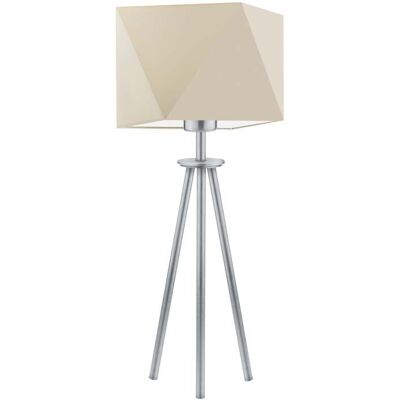 Lampka nocna LYSNE Soveto, 60 W, E27, ecru/srebrna, 50x23 cm Lampka nocna LYSNE Soveto, 60 W, E27, ecru/srebrna, 50x23 cm