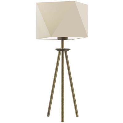 Lampka nocna LYSNE Soveto, 60 W, E27, ecru/złota, 50x23 cm Lampka nocna LYSNE Soveto, 60 W, E27, ecru/złota, 50x23 cm