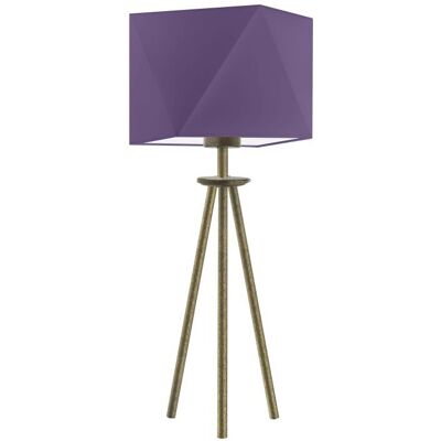 Lampka nocna LYSNE Soveto, 60 W, E27, fioletowa/złota, 50x23 cm Lampka nocna LYSNE Soveto, 60 W, E27, fioletowa/złota, 50x23 cm