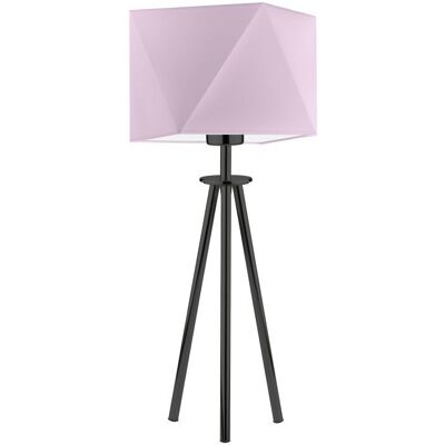 Lampka nocna LYSNE Soveto, 60 W, E27, jasnofioletowa/czarna, 50x23 cm Lampka nocna LYSNE Soveto, 60 W, E27, jasnofioletowa/czarna, 50x23 cm