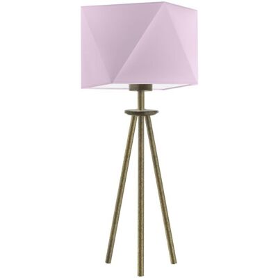 Lampka nocna LYSNE Soveto, 60 W, E27, jasnofioletowa/złota, 50x23 cm Lampka nocna LYSNE Soveto, 60 W, E27, jasnofioletowa/złota, 50x23 cm