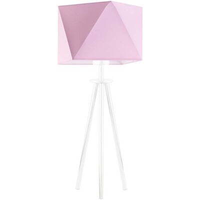 Lampka nocna LYSNE Soveto, 60 W, E27, jasnoróżowa/biała, 50x23 cm Lampka nocna LYSNE Soveto, 60 W, E27, jasnoróżowa/biała, 50x23 cm