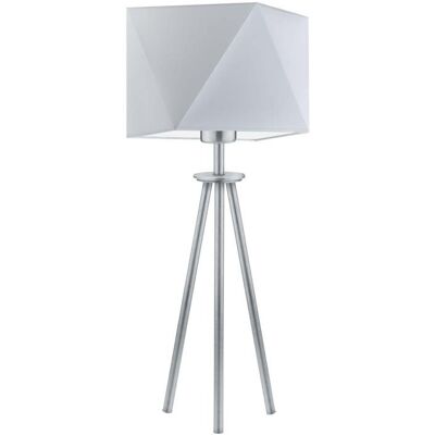 Lampka nocna LYSNE Soveto, 60 W, E27, jasnoszara/srebrna, 50x23 cm Lampka nocna LYSNE Soveto, 60 W, E27, jasnoszara/srebrna, 50x23 cm