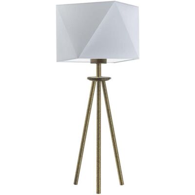 Lampka nocna LYSNE Soveto, 60 W, E27, jasnoszara/złota, 50x23 cm Lampka nocna LYSNE Soveto, 60 W, E27, jasnoszara/złota, 50x23 cm