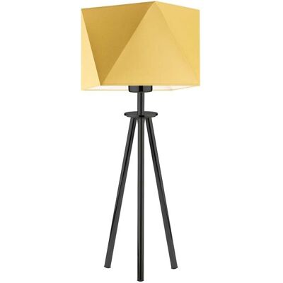 Lampka nocna LYSNE Soveto, 60 W, E27, musztardowa/czarna, 50x23 cm Lampka nocna LYSNE Soveto, 60 W, E27, musztardowa/czarna, 50x23 cm
