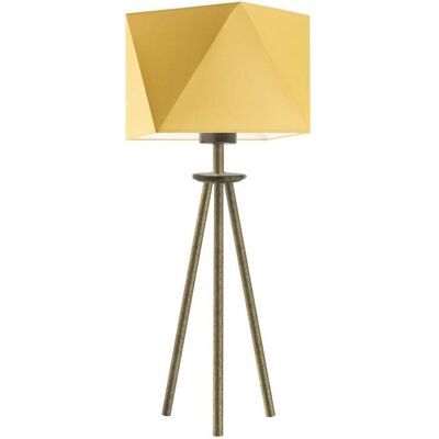 Lampka nocna LYSNE Soveto, 60 W, E27, musztardowa/złota, 50x23 cm Lampka nocna LYSNE Soveto, 60 W, E27, musztardowa/złota, 50x23 cm
