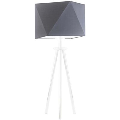 Lampka nocna LYSNE Soveto, 60 W, E27, stalowa/biała, 50x23 cm Lampka nocna LYSNE Soveto, 60 W, E27, stalowa/biała, 50x23 cm