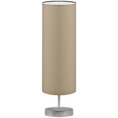 Lampka nocna LYSNE Sydney, 60 W, E27, beżowa/srebrna, 50x15 cm Lampka nocna LYSNE Sydney, 60 W, E27, beżowa/srebrna, 50x15 cm