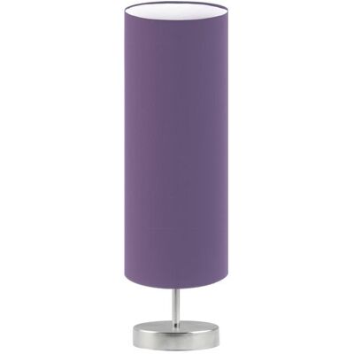 Lampka nocna LYSNE Sydney, 60 W, E27, fioletowa/stalowa, 50x15 cm Lampka nocna LYSNE Sydney, 60 W, E27, fioletowa/stalowa, 50x15 cm