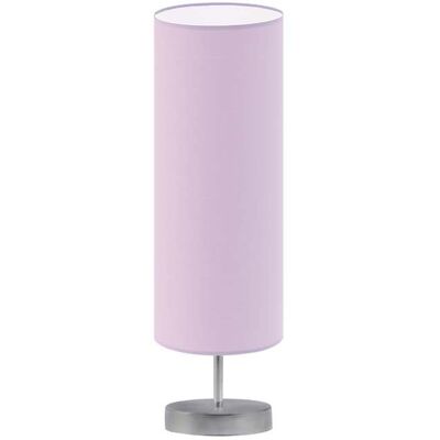 Lampka nocna LYSNE Sydney, 60 W, E27, jasnofioletowa/srebrna, 50x15 cm Lampka nocna LYSNE Sydney, 60 W, E27, jasnofioletowa/srebrna, 50x15 cm