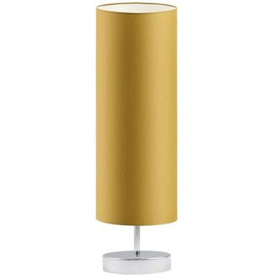 Lampka nocna LYSNE Sydney, 60 W, E27, musztardowa/chrom, 50x15 cm Lampka nocna LYSNE Sydney, 60 W, E27, musztardowa/chrom, 50x15 cm