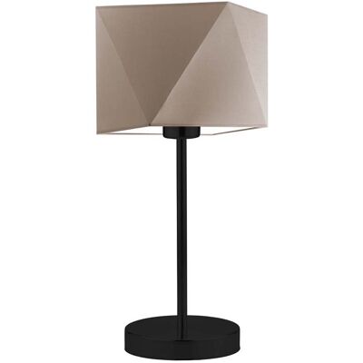 Lampka nocna LYSNE Wuhu, 60 W, E27, beżowa/czarna, 43x23 cm Lampka nocna LYSNE Wuhu, 60 W, E27, beżowa/czarna, 43x23 cm