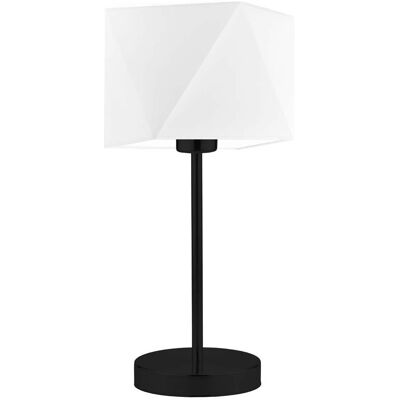 Lampka nocna LYSNE Wuhu, 60 W, E27, biała/czarna, 43x23 cm Lampka nocna LYSNE Wuhu, 60 W, E27, biała/czarna, 43x23 cm