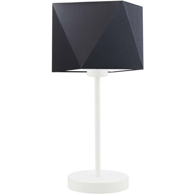 Lampka nocna LYSNE Wuhu, 60 W, E27, czarna/biała, 43x23 cm Lampka nocna LYSNE Wuhu, 60 W, E27, czarna/biała, 43x23 cm