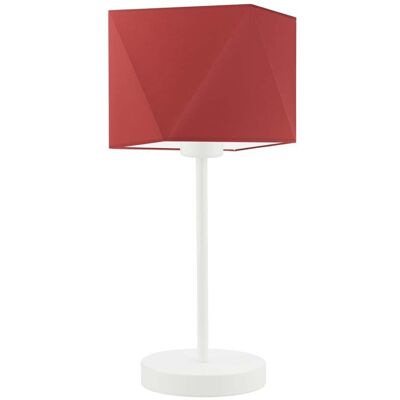 Lampka nocna LYSNE Wuhu, 60 W, E27, czerwona/biała, 43x23 cm Lampka nocna LYSNE Wuhu, 60 W, E27, czerwona/biała, 43x23 cm