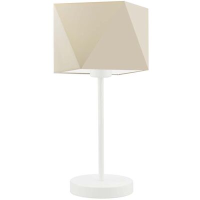 Lampka nocna LYSNE Wuhu, 60 W, E27, ecru/biała, 43x23 cm Lampka nocna LYSNE Wuhu, 60 W, E27, ecru/biała, 43x23 cm