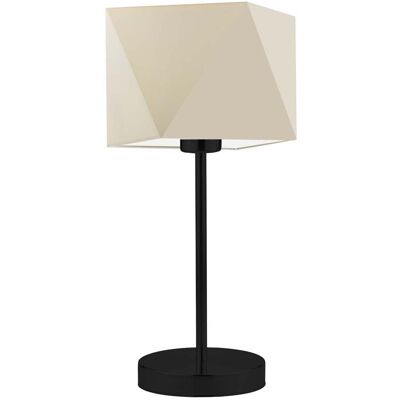 Lampka nocna LYSNE Wuhu, 60 W, E27, ecru/czarna, 43x23 cm Lampka nocna LYSNE Wuhu, 60 W, E27, ecru/czarna, 43x23 cm