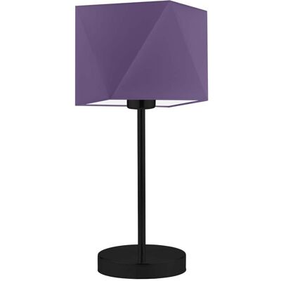 Lampka nocna LYSNE Wuhu, 60 W, E27, fioletowa/czarna, 43x23 cm Lampka nocna LYSNE Wuhu, 60 W, E27, fioletowa/czarna, 43x23 cm