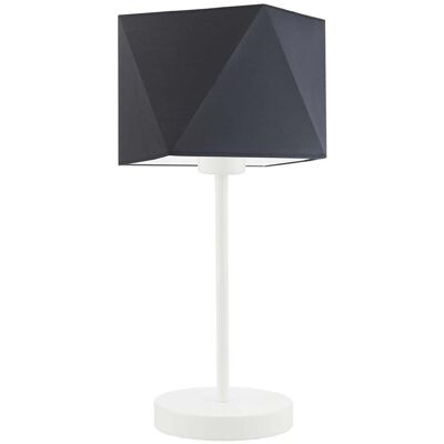 Lampka nocna LYSNE Wuhu, 60 W, E27, grafitowa/biała, 43x23 cm Lampka nocna LYSNE Wuhu, 60 W, E27, grafitowa/biała, 43x23 cm