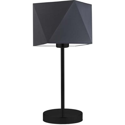 Lampka nocna LYSNE Wuhu, 60 W, E27, grafitowa/czarna, 43x23 cm Lampka nocna LYSNE Wuhu, 60 W, E27, grafitowa/czarna, 43x23 cm