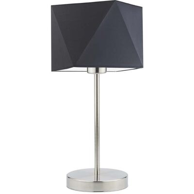 Lampka nocna LYSNE Wuhu, 60 W, E27, grafitowa/stalowa, 43x23 cm Lampka nocna LYSNE Wuhu, 60 W, E27, grafitowa/stalowa, 43x23 cm
