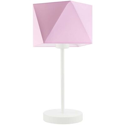Lampka nocna LYSNE Wuhu, 60 W, E27, jasnoróżowa/biała, 43x23 cm Lampka nocna LYSNE Wuhu, 60 W, E27, jasnoróżowa/biała, 43x23 cm