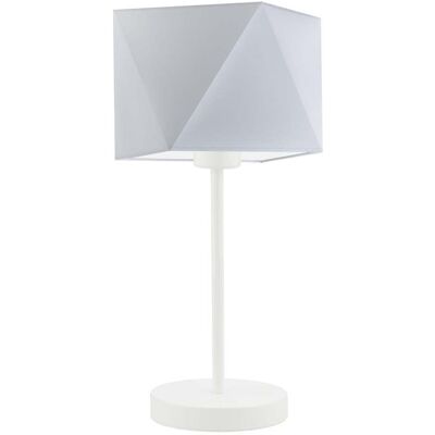 Lampka nocna LYSNE Wuhu, 60 W, E27, jasnoszara/biała, 43x23 cm Lampka nocna LYSNE Wuhu, 60 W, E27, jasnoszara/biała, 43x23 cm