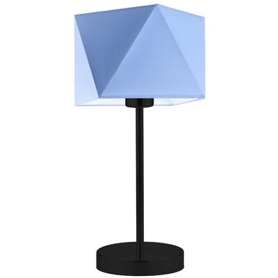 Lampka nocna LYSNE Wuhu, 60 W, E27, niebieska/czarna, 43x23 cm Lampka nocna LYSNE Wuhu, 60 W, E27, niebieska/czarna, 43x23 cm