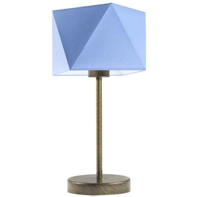Lampka nocna LYSNE Wuhu, 60 W, E27, niebieska/złota, 43x23 cm Lampka nocna LYSNE Wuhu, 60 W, E27, niebieska/złota, 43x23 cm