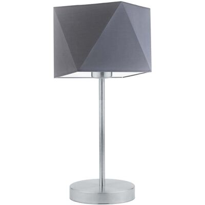Lampka nocna LYSNE Wuhu, 60 W, E27, stalowa/srebrna, 43x23 cm Lampka nocna LYSNE Wuhu, 60 W, E27, stalowa/srebrna, 43x23 cm