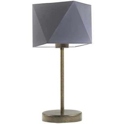 Lampka nocna LYSNE Wuhu, 60 W, E27, stalowa/złota, 43x23 cm Lampka nocna LYSNE Wuhu, 60 W, E27, stalowa/złota, 43x23 cm